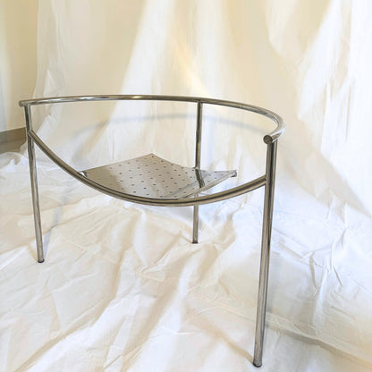 Vintage 1980s French Philippe Starck “Dr. Sonderbar” Chairs for XO in Chrome Steel