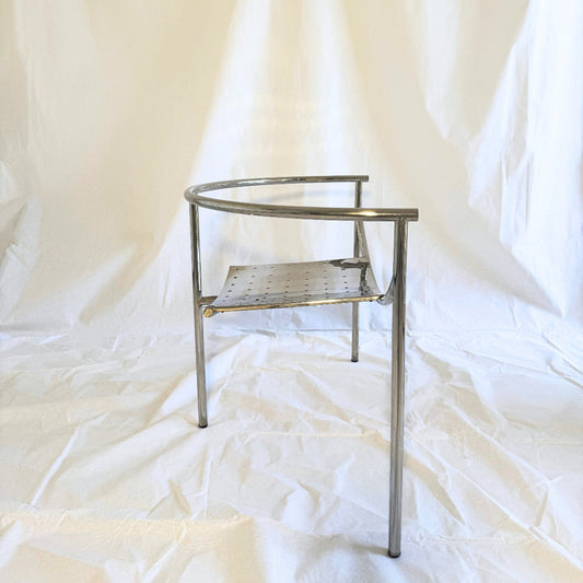Vintage 1980s French Philippe Starck “Dr. Sonderbar” Chairs for XO in Chrome Steel
